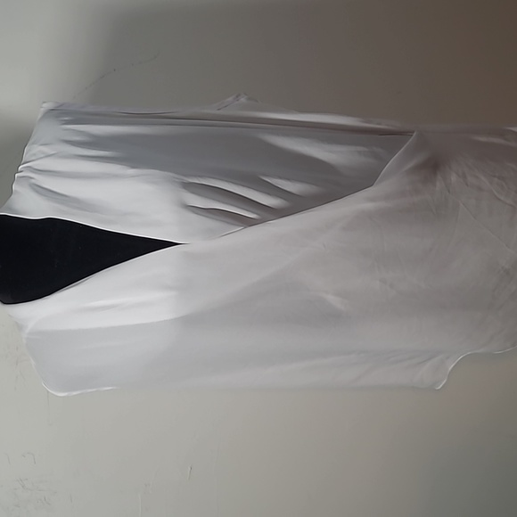 Ashley Stewart's Women's White Wrap Top - Picture 2 of 8